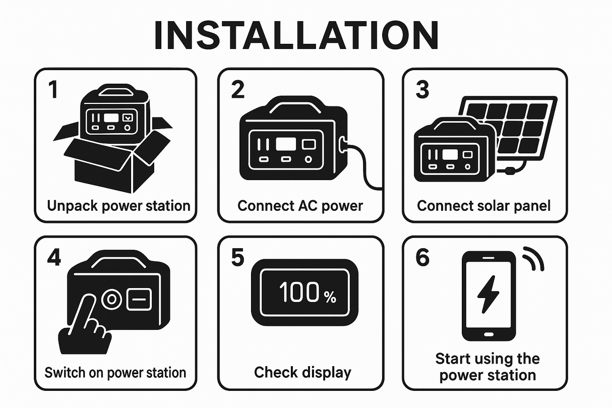 Marsteck M 2200 Powerstation 2.2w Kwh 2400w output