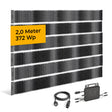 Sunbooster VERTICAL+ 2 m Einzelsystem – Solarzaun-Balkonkraftwerk (372 Wp) Produktdarstellung