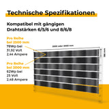 Technische Spezifikationen Sunbooster VERTICAL+